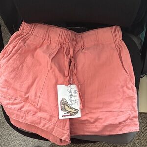 Women's Pink Casual Shorts